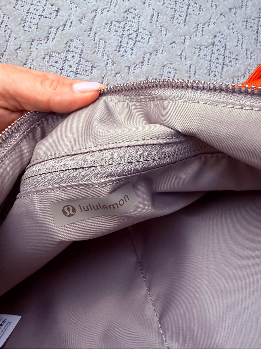 lululemon Nylon Shoulder Bag — Grey NWOT - Picture 6 of 7